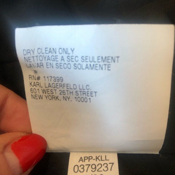 KARL LAGERFELD Black Blazer - Picture 7 of 8